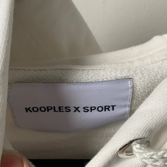 Kooples X Sport Orange and White Hoodie - Picture 2 of 12